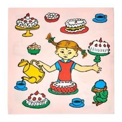 Pippi servetten 33x33 cm 20-pack, Verjaardag