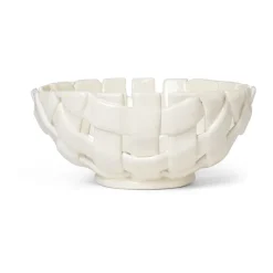 Plait kom Ø24 cm, Off white