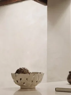 Plait kom Ø24 cm, Off white