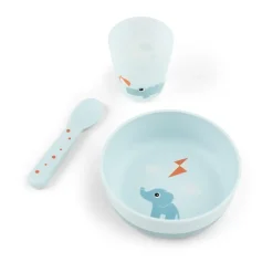 Playground foodie first meal serviesset 3-delig, Blue
