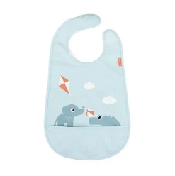 Playground slabbetje met klittenband, Blue