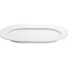 Plissé serveerbord ovaal, Wit