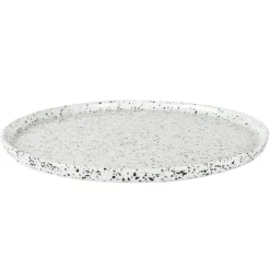 Poppi schotel 21 cm., wit-zwart