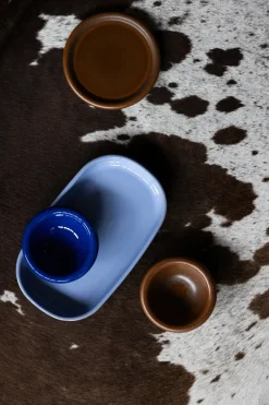 Porto serveerschotel 18x30 cm, Lichtblauw