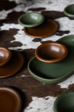 Porto serveerschotel 18x30 cm, Groen