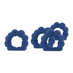 Porto servetring 4-pack, Blauw