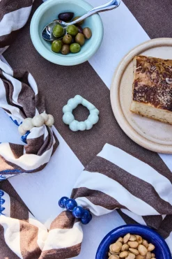 Porto servetring 4-pack, Blauw