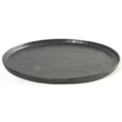 Pure bord 27 cm, Zwart