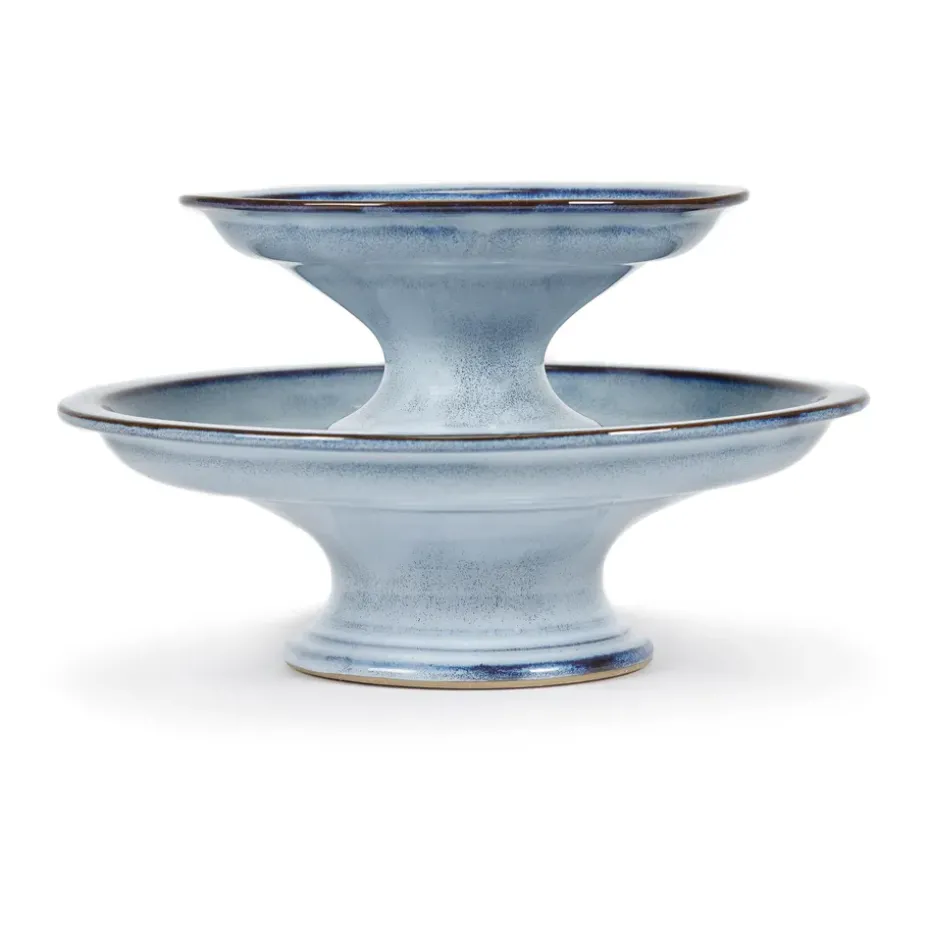 Pure taartschotel geglazuurd L Ø23,5 cm, Blue