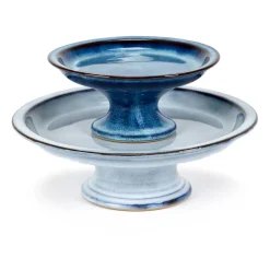 Pure taartschotel geglazuurd L Ø23,5 cm, Blue