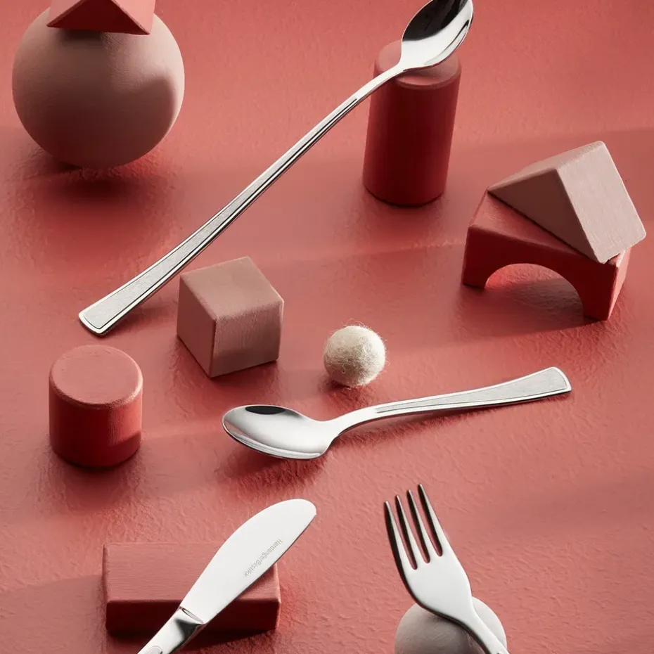 Ramona kinderbestek 4-delig, Roestvrij staal