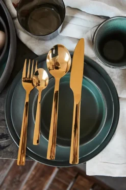 Raw bestekset 24-delig, Goud
