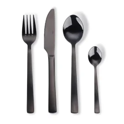 Raw bestekset 16-delig, zwart