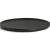 Raw Black bord Ø 27 cm, Zwart