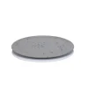 Raw bord 23 cm, grijs met stippen
