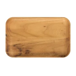 Raw bord rechthoekig 23,7x14,9 cm, Hout