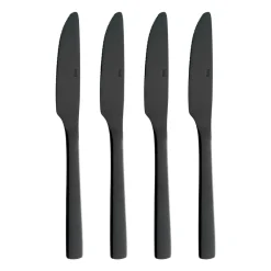 Raw dinermes 4-pack, Zwart