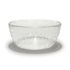 Raw glazen kom Ø14 cm, Helder