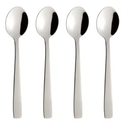 Raw koffielepel 4-pack, Roestvrij staal