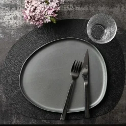 Raw Organic bord 29x25 cm, Northern Green