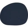 Raw placemat leer, Dark blue buffalo (donkerblauw)