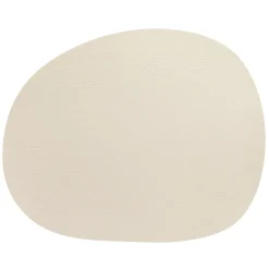 Raw placemat leer, Warm nude buffalo