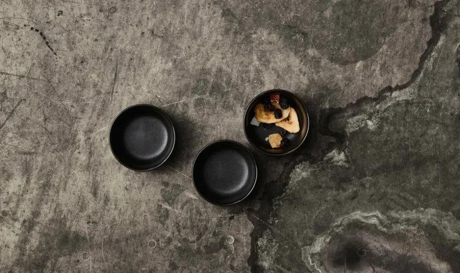 Raw schaal mini Ø7,5 cm 3-pack, Titanium Black