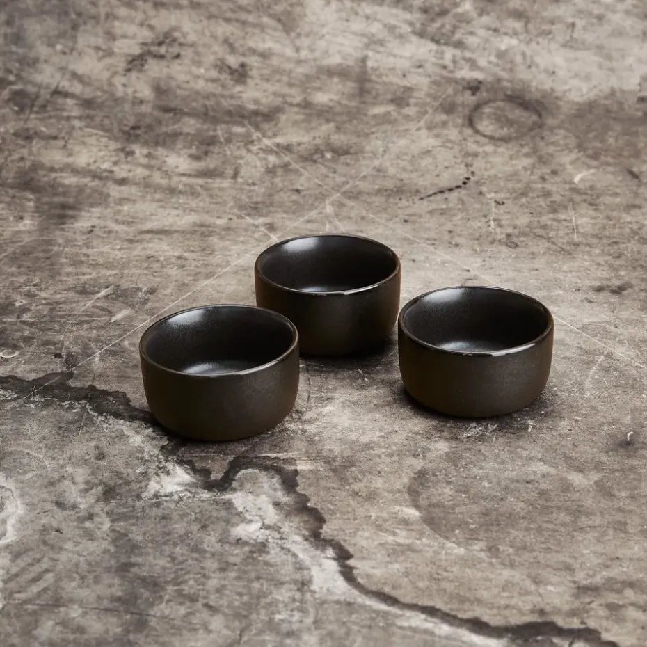 Raw schaal mini Ø7,5 cm 3-pack, Titanium Black