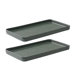 Raw schotel 18x34 cm 2-pack, Northern green