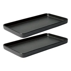 Raw schotel 18x34 cm 2-pack, Titanium Black