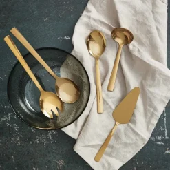 Raw serveerbestek 5-delig, Goud (glanzend)