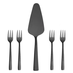 Raw taartset 5-delig, Zwart