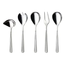 Renessanse serveerset 5-delig, Roestvrij staal