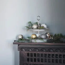 Rhombe koekjesschaal Ø 27 cm, wit