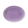Rhombe ovale serveerschaal 35x26,5 cm, Lichtpaars