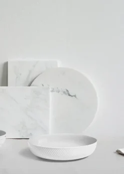 Rhombe schaal Ø28 cm, Wit