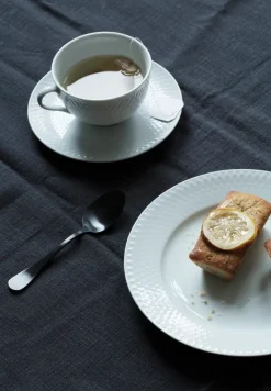 Rhombe theekop met schotel 24 cl, Wit