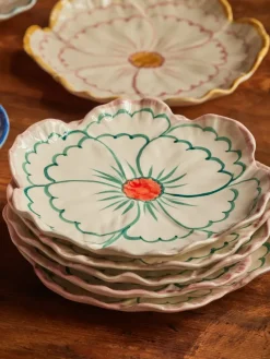 Rice Flower bord Ø19,5 cm, Pink border