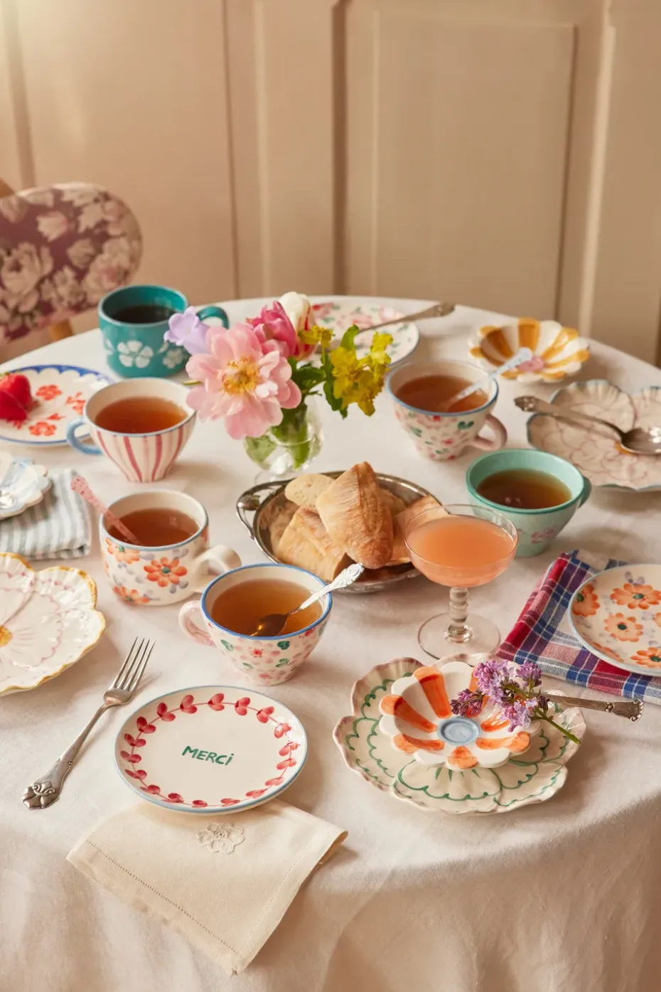 Rice keramiekbord Ø15 cm, Vintage Flower