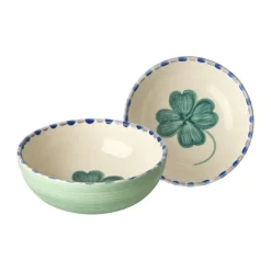 Rice keramiekschaal 35 cl, Good Luck Clover-Soft green
