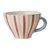 Rice keramische theekop, Stripes
