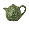 Rice keramische theepot 1,6 L, Embossed kale design