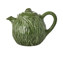 Rice keramische theepot 1,6 L, Embossed kale design