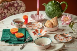 Rice keramische theepot 1,6 L, Embossed kale design