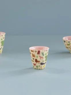 Rice kinderbeker melamine, Sweet Jungle Print-Soft Pink