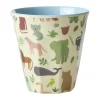 Rice kinderbeker melamine, Sweet Jungle Print-Soft blue