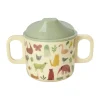 Rice kinderbeker met twee handvatten 20 cl, Sweet Jungle Print-Cream
