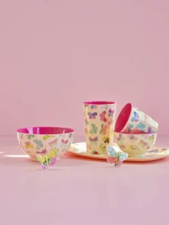 Rice melaminebeker hoog, Butterfly