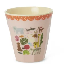 Rice melaminebeker medium, Wildlife pink