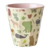 Rice melaminebeker medium, Sweet Jungle Print-Soft Pink